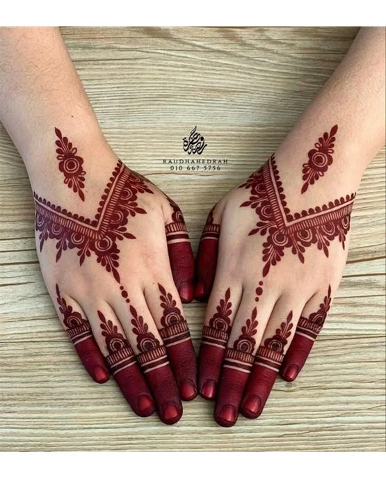Shade And Wave Fine Back Hand Mehndi Design Placement